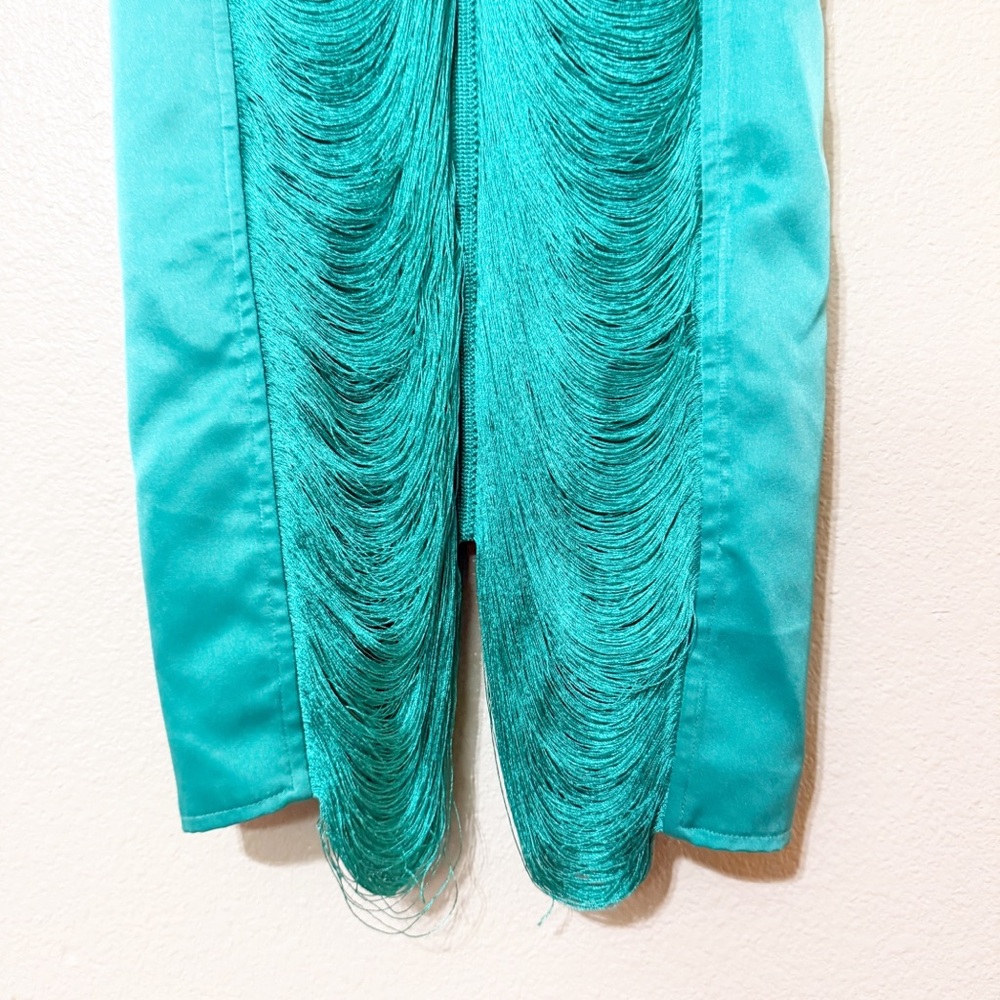 Cult Gaia Mara Fringe Mini Dress in Erba Size Medium $998 MSRP - Picture 9 of 16